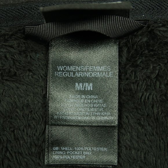 The North Face Plush Osito 2 Full Zip Jacket in Black Size Medium - Picture 7 of 9